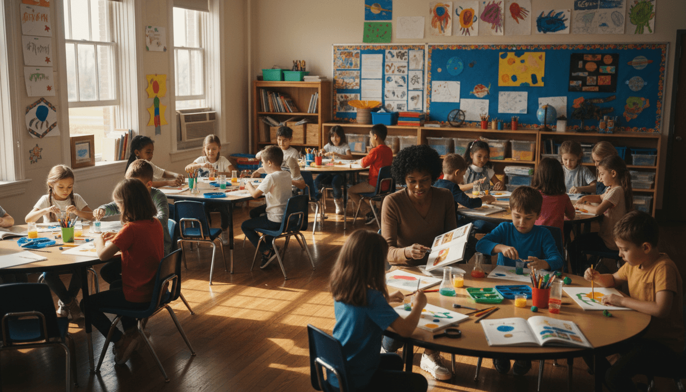 Children laughing and enjoying meals together at Chapman's Learning Lab