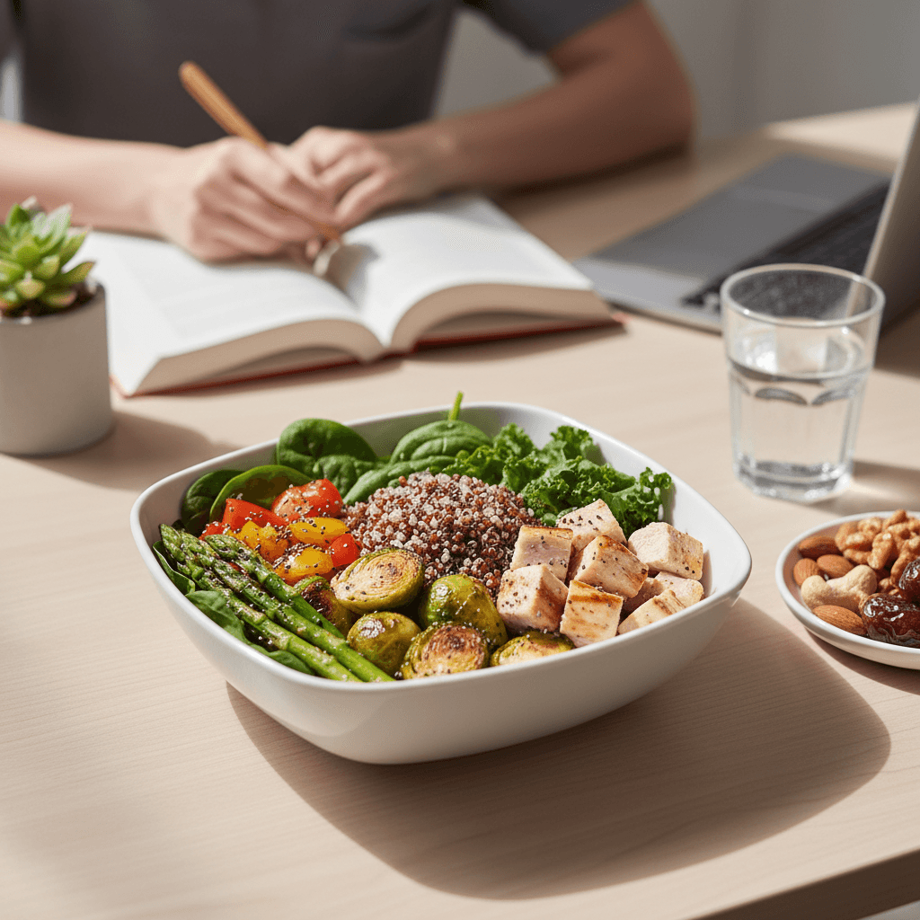 Balanced USDA-approved meal at Chapman's Learning Lab