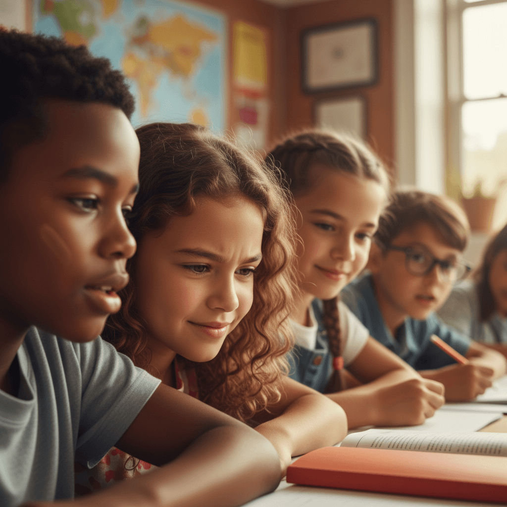 Student experiencing genuine joy during field trip learning