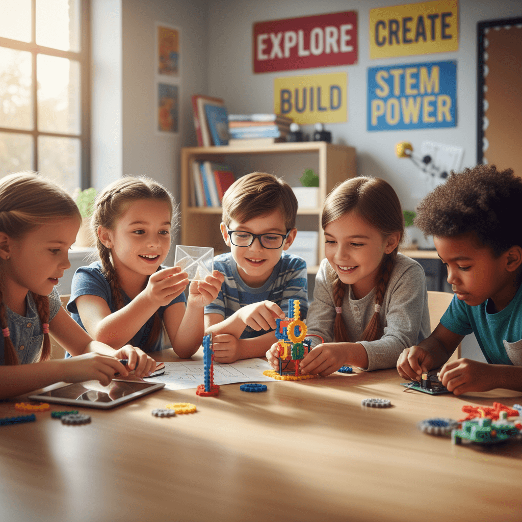 Children working on homework at Chapman's Learning Lab
