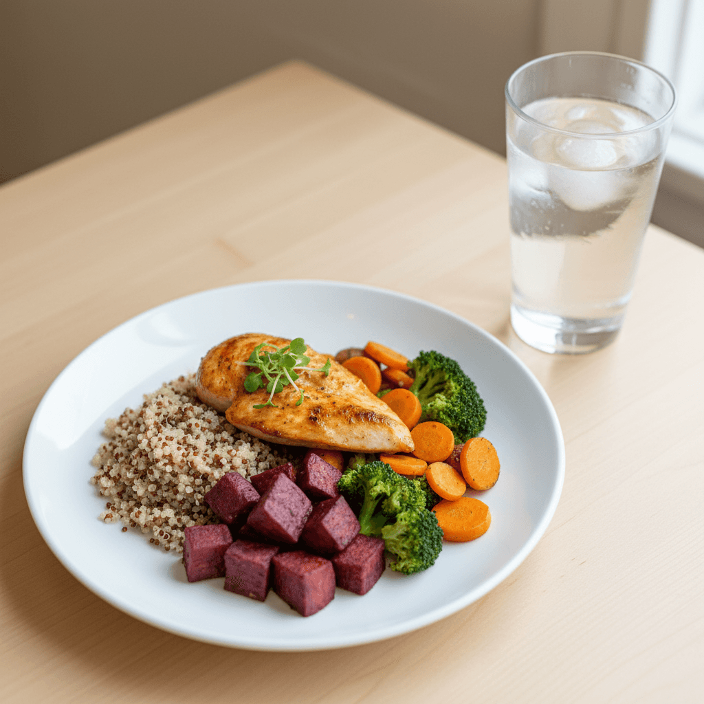 Balanced, nutritious meal served at Chapman's Learning Lab